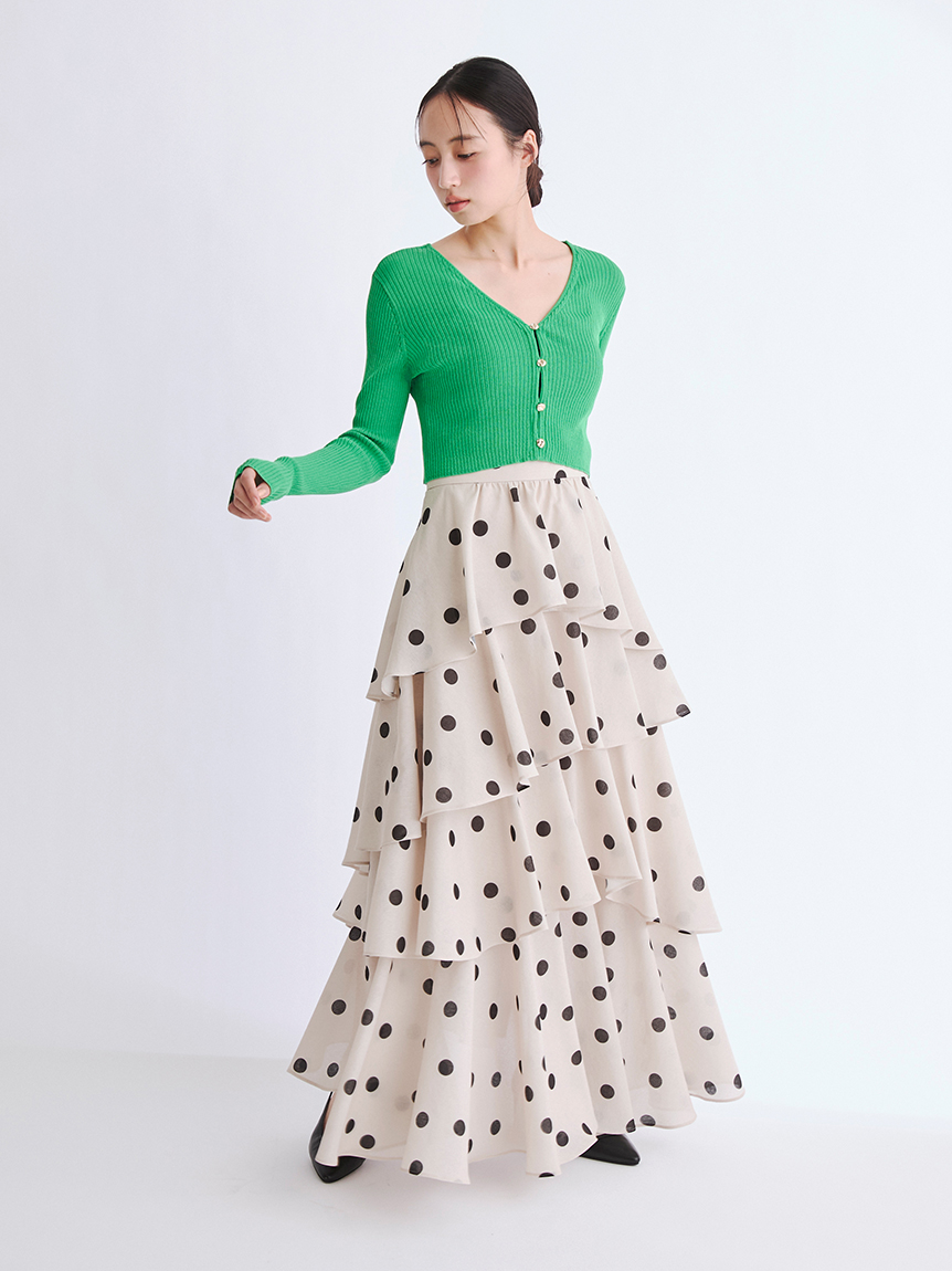 アシメフリルティアードスカート(ロングスカート)｜スカート｜FRAY I.D