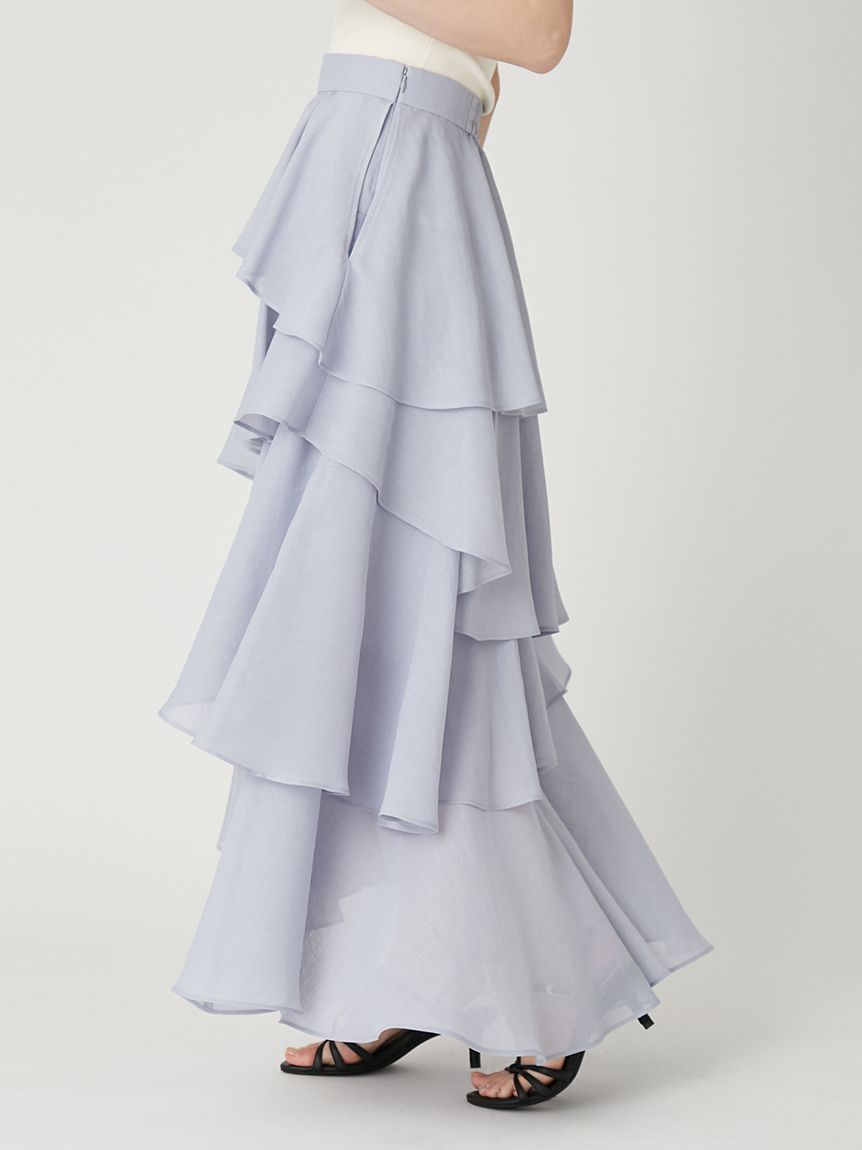 アシメフリルティアードスカート(ロングスカート)｜スカート｜FRAY I.D