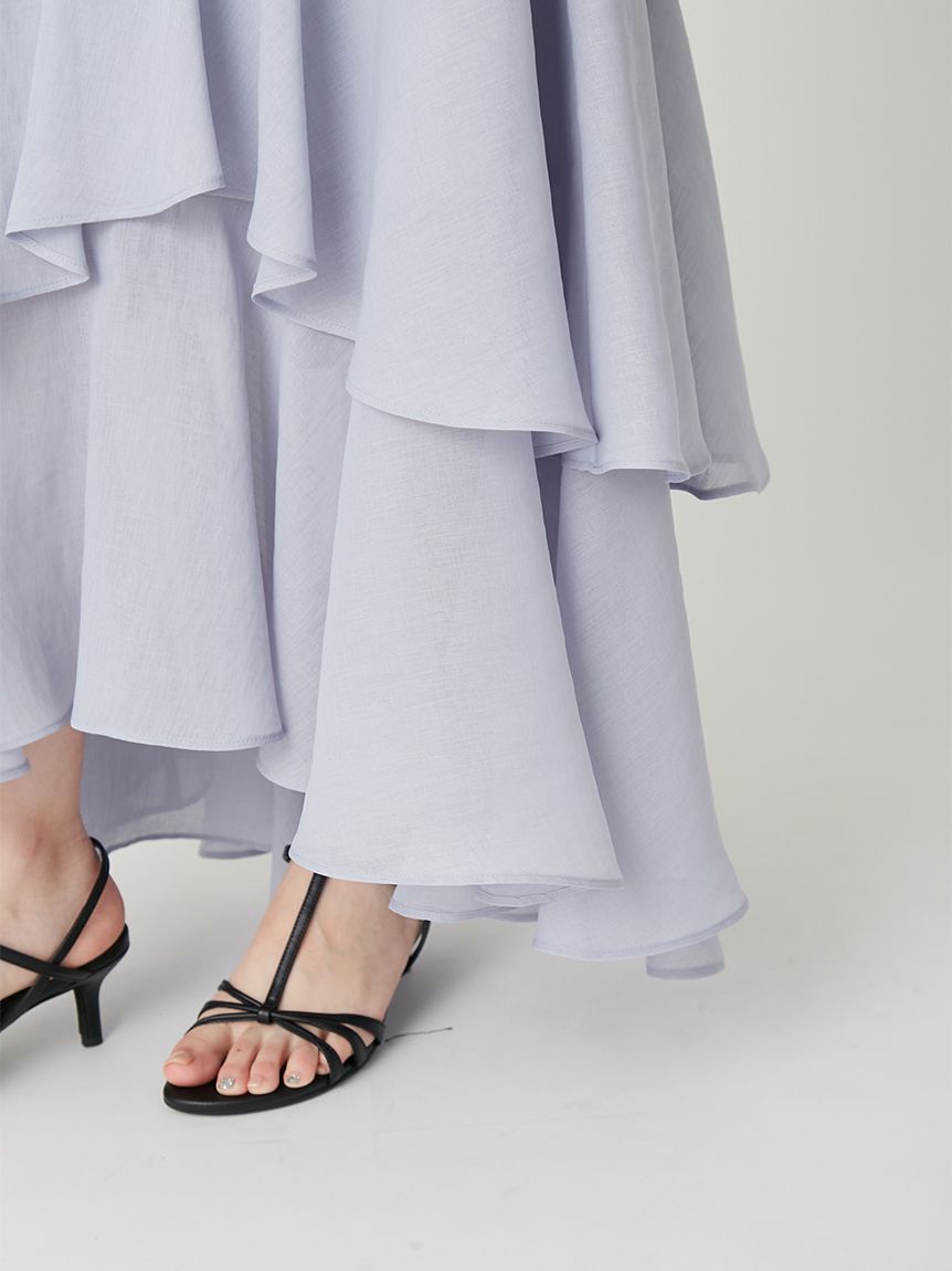 【FRAY I.D】アシメフリルティアードスカート アシメフリルティアードスカート(ロングスカート)｜スカート｜FRAY I.D