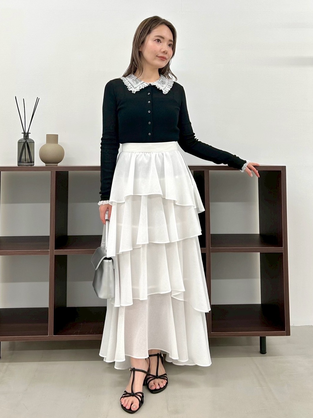 アシメフリルティアードスカート(ロングスカート)｜SKIRT｜FRAY I.D