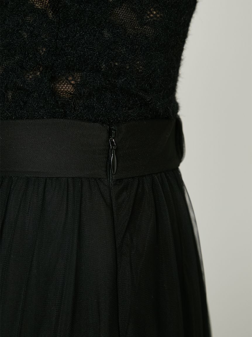 レースコンビフリルチュールスカート(ロングスカート)｜SKIRT｜FRAY