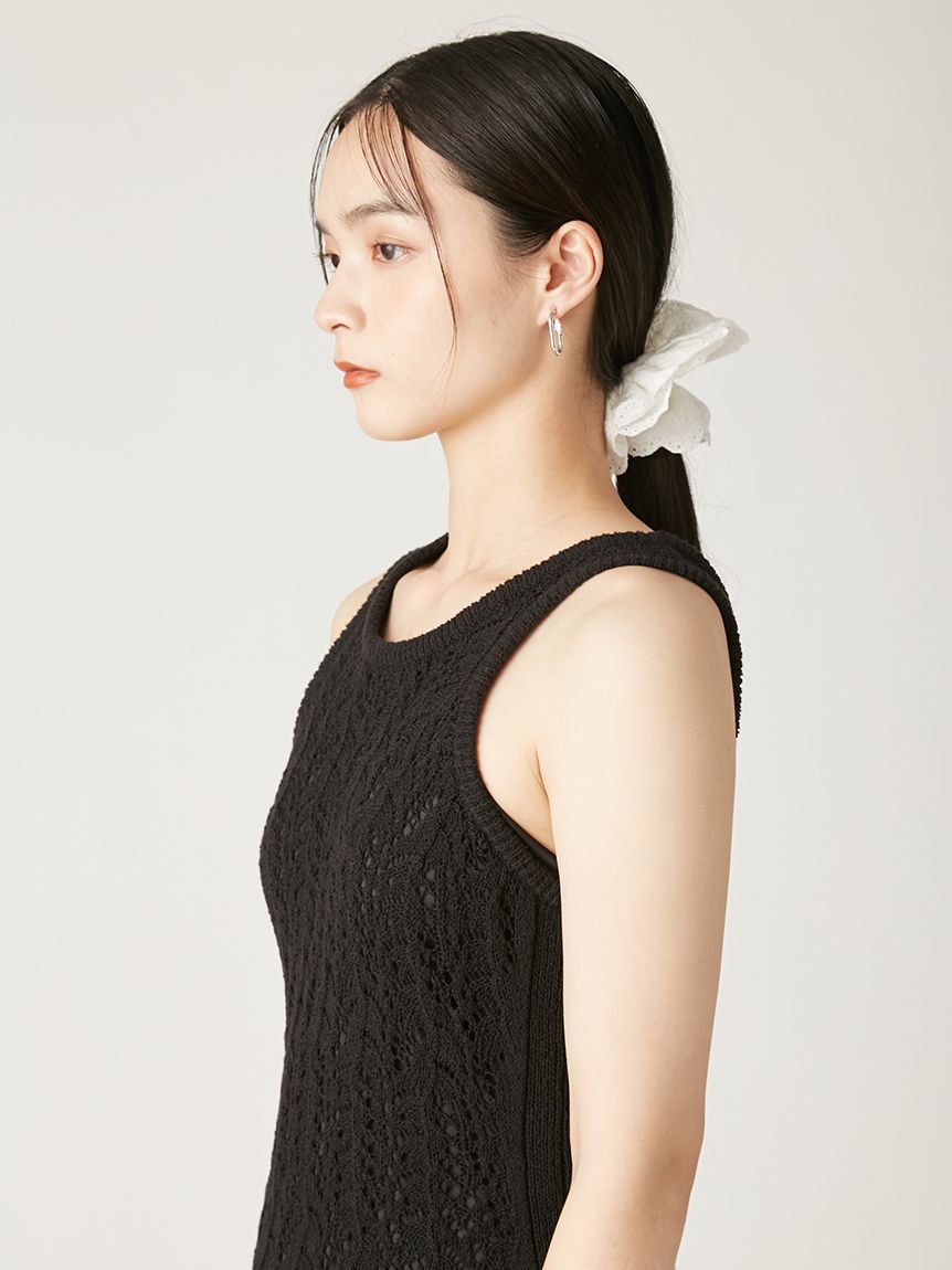 ロゴチャームカットワークシュシュ(その他)｜ファッション雑貨