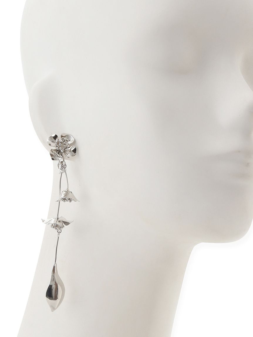 【SELF-PORTRAIT】海外セレブ愛用◎ フラワーイヤリング BJ-122 Statement matte chiffon flower earrings 大ぶり