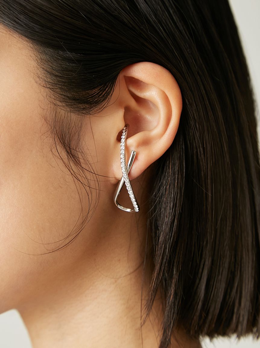 アシメクロスピアス(ピアス)｜アクセサリー｜FRAY I.D（フレイ