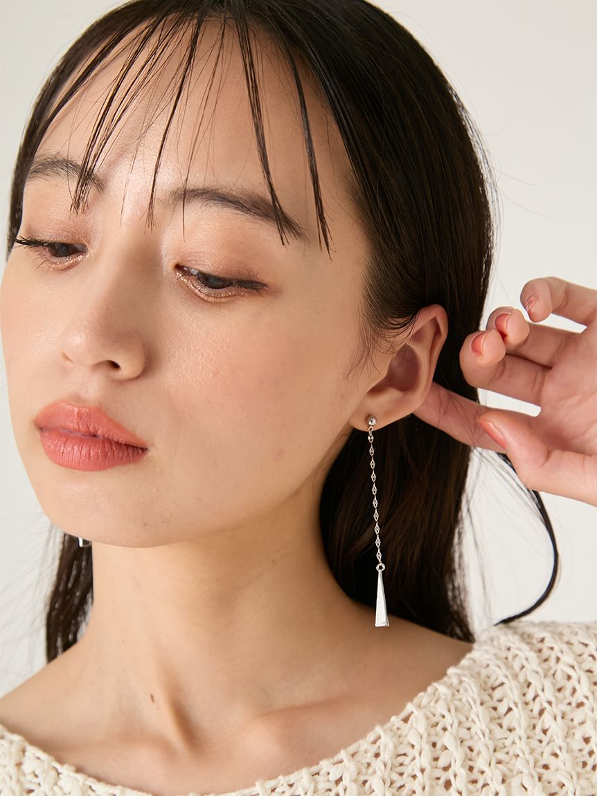 メル87315 メタルバーチェーンピアス(ピアス)｜アクセサリー｜FRAY I.D（フレイ