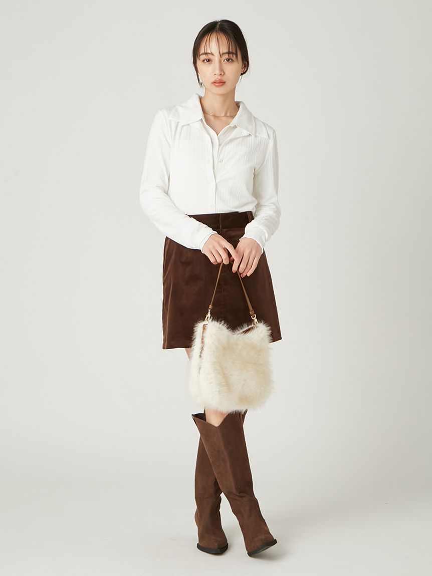 エッジトリムファーバッグ(ハンドバッグ)｜バッグ｜FRAY I.D