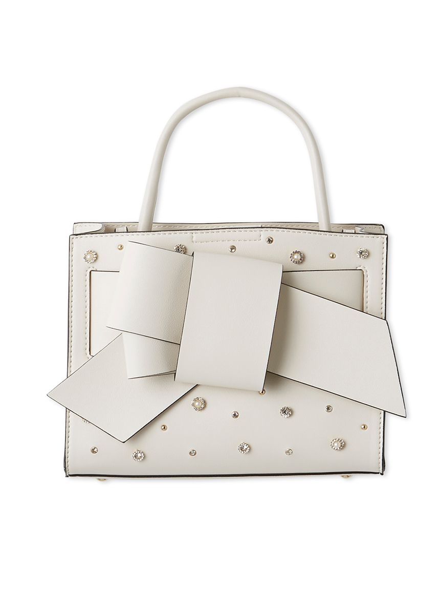 ルエル】ビジューリボンミドルバッグ(ハンドバッグ)｜バッグ｜FRAY I.D