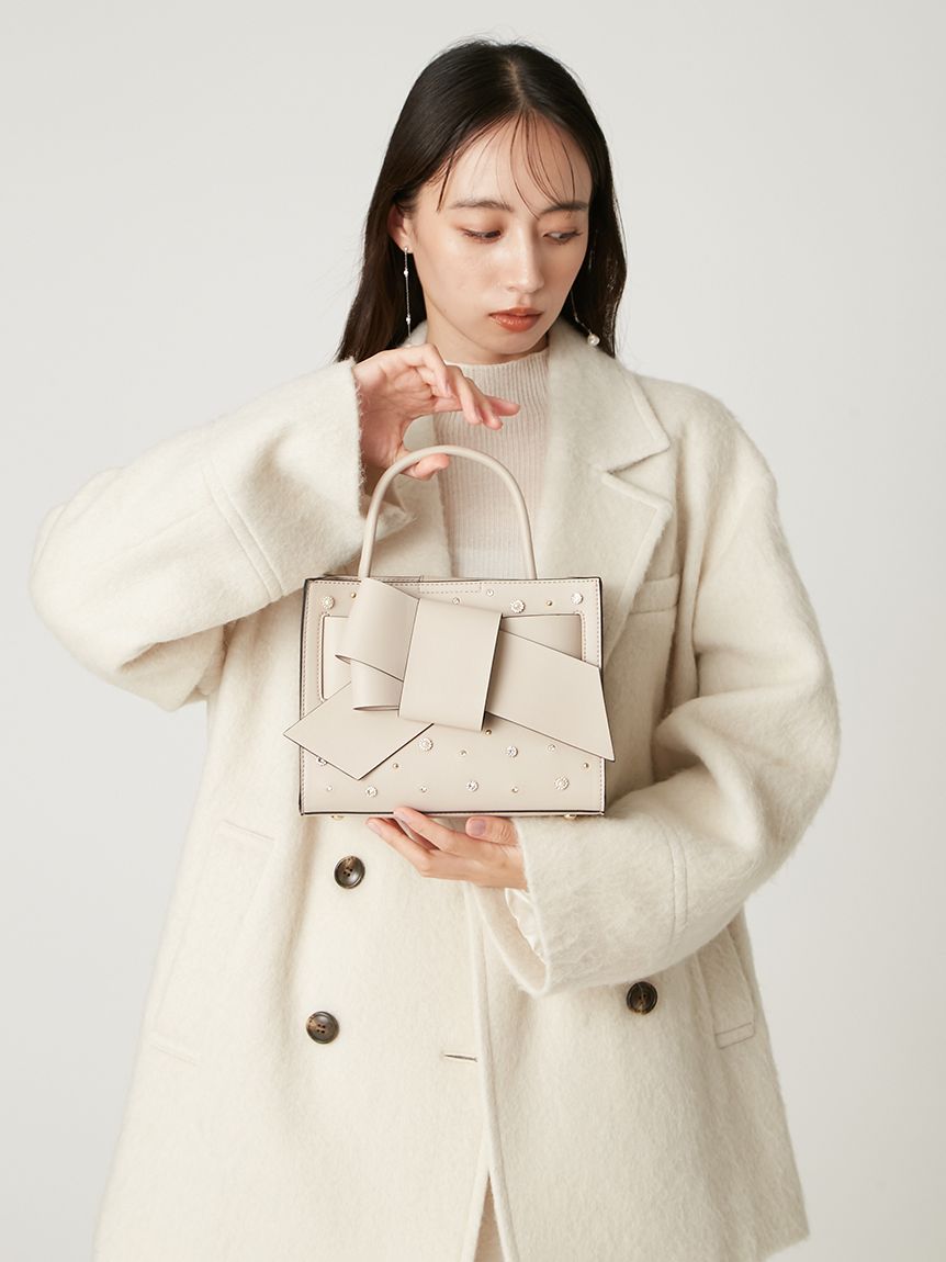 ルエル】ビジューリボンミドルバッグ(ハンドバッグ)｜バッグ｜FRAY I.D