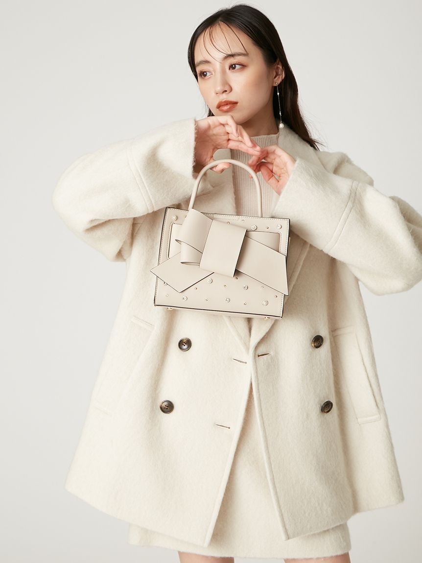 ルエル】ビジューリボンミドルバッグ(ハンドバッグ)｜バッグ｜FRAY I.D