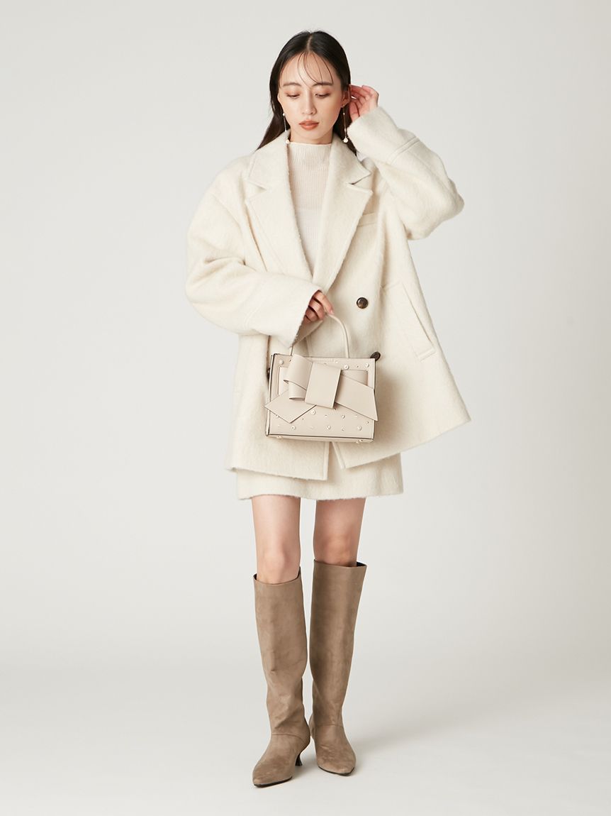 ルエル】ビジューリボンミドルバッグ(ハンドバッグ)｜バッグ｜FRAY I.D