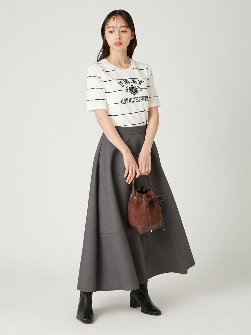 スエードリボンバッグ(ハンドバッグ)｜バッグ｜FRAY I.D（フレイ