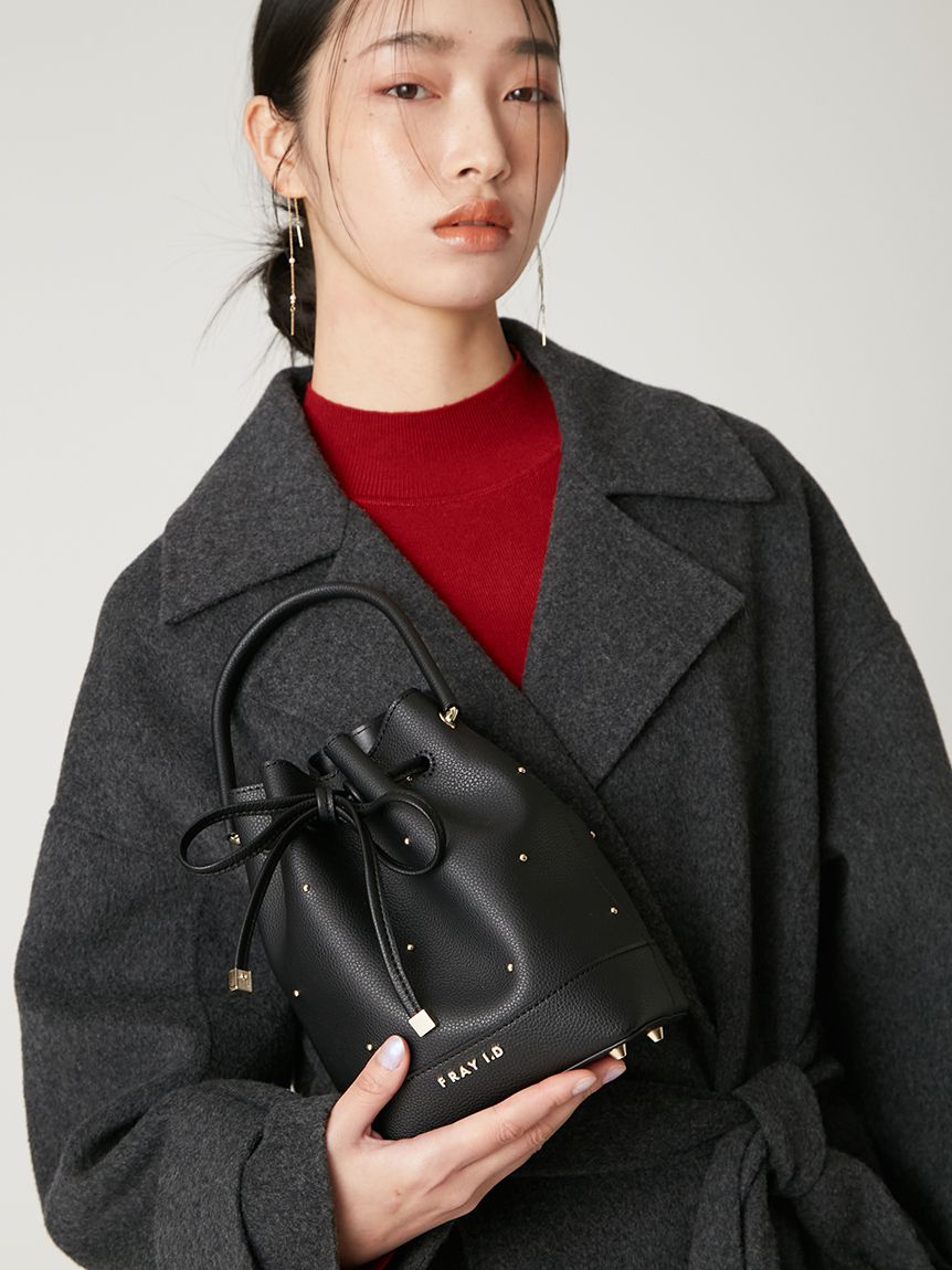 ドローストリングスタッズリボンバッグ(リボンバッグ)｜バッグ｜FRAY