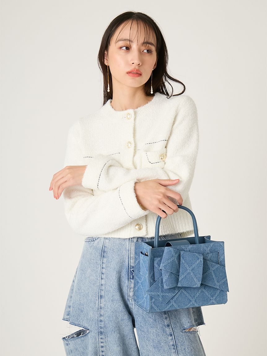 ルエル】デニムリボンミドルバッグ(ハンドバッグ)｜バッグ｜FRAY I.D