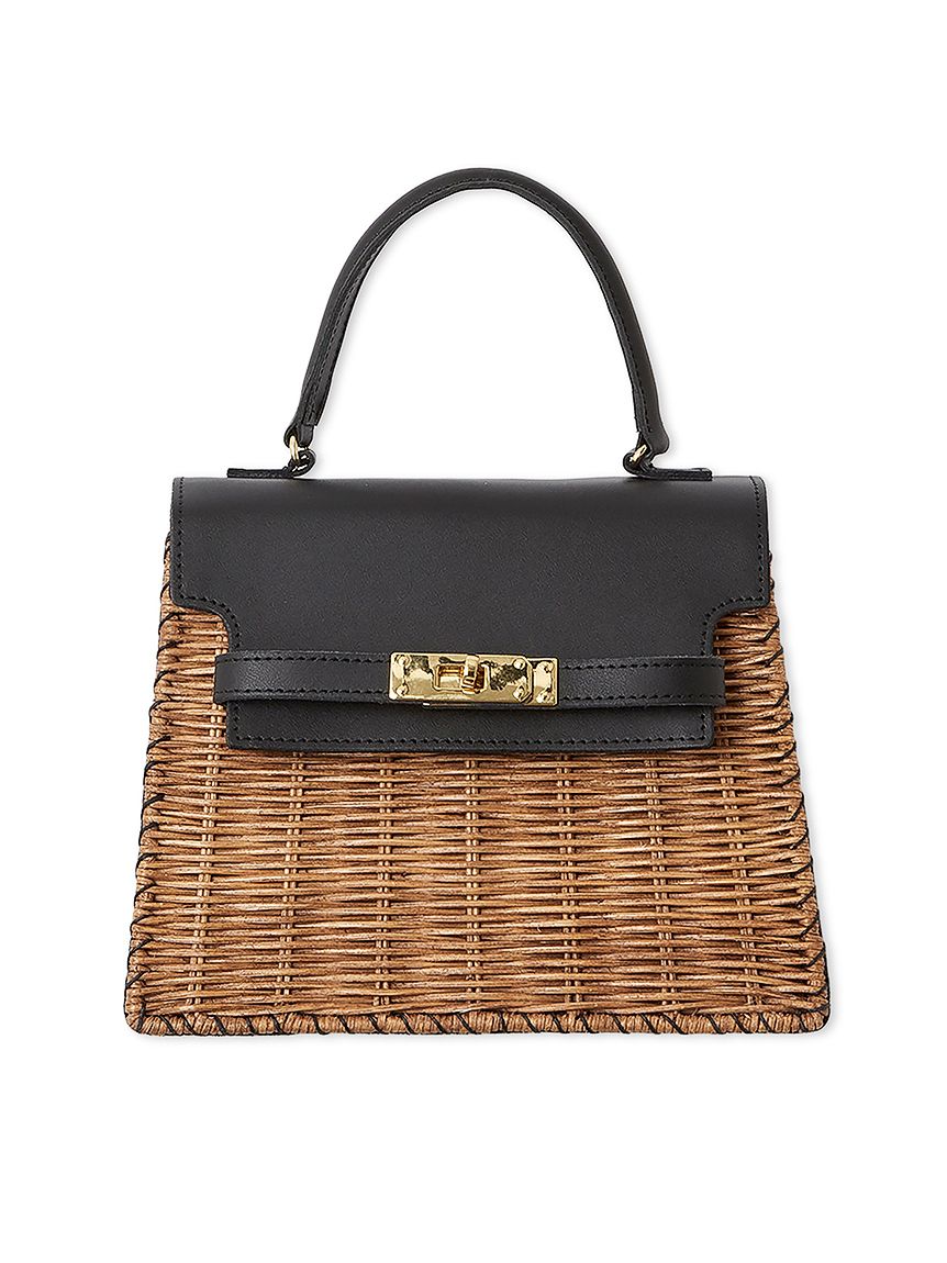 新品タグ付 フレイ アイディー BAGMATI ラタンレザートップハンドルバッグ BAGMATI】ラタンレザートップハンドルバッグ(ハンドバッグ)｜バッグ