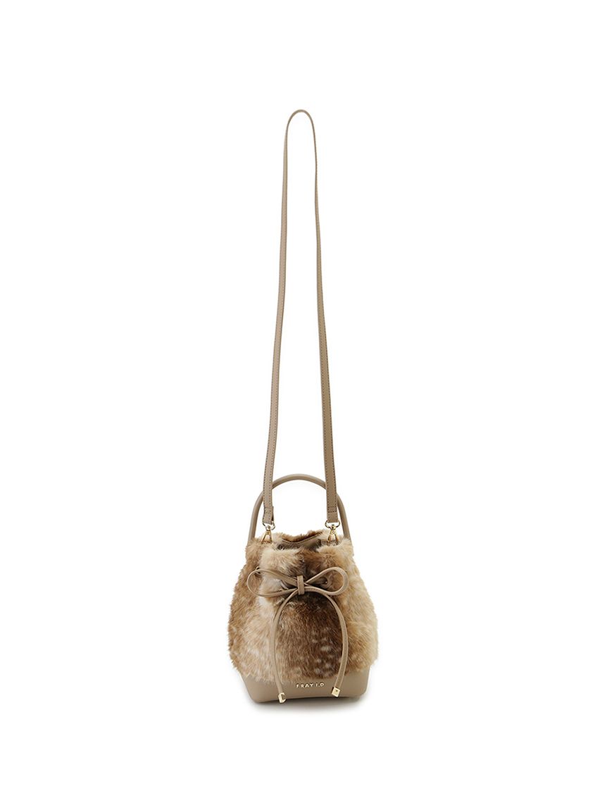 FRAY I.D フレイアイディー ドローストリングリボンバッグ ドローストリングファーリボンバッグ(ショルダーバッグ)｜BAG｜FRAY