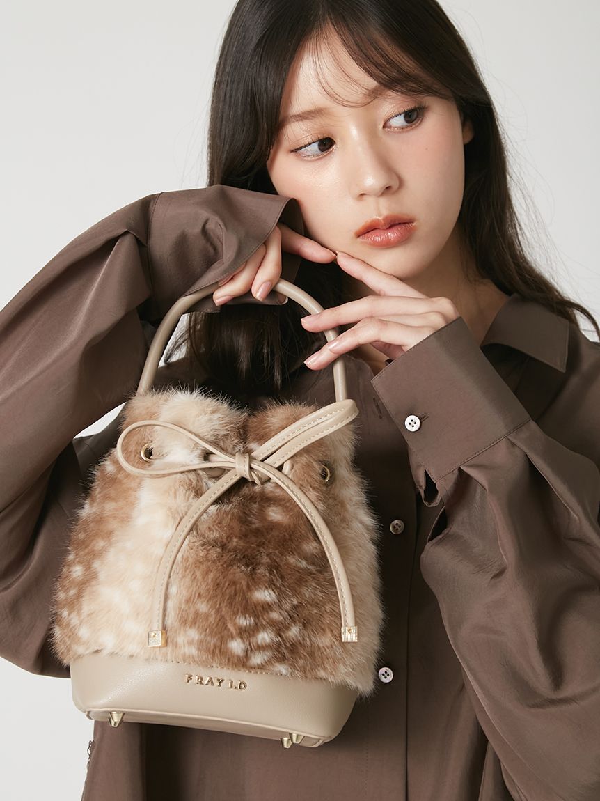 ドローストリングファーリボンバッグ(ショルダーバッグ)｜BAG｜FRAY