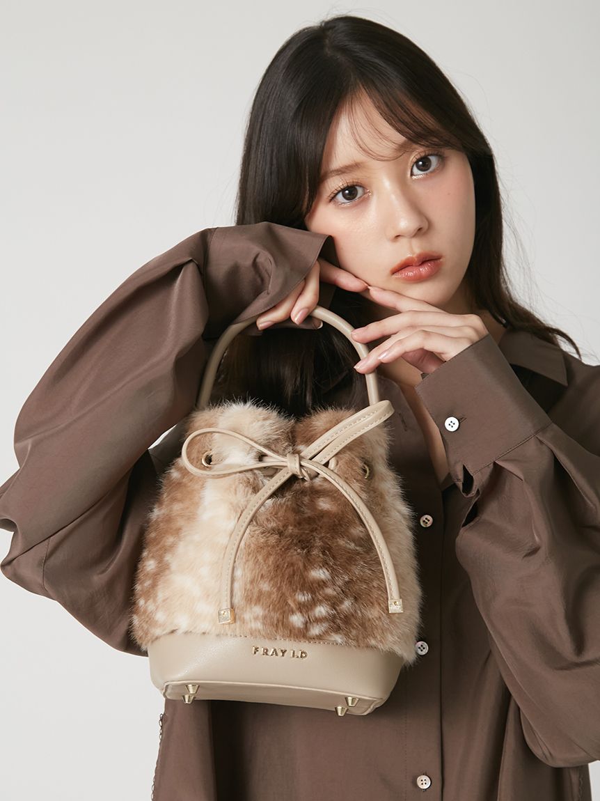 ドローストリングファーリボンバッグ(ショルダーバッグ)｜BAG｜FRAY