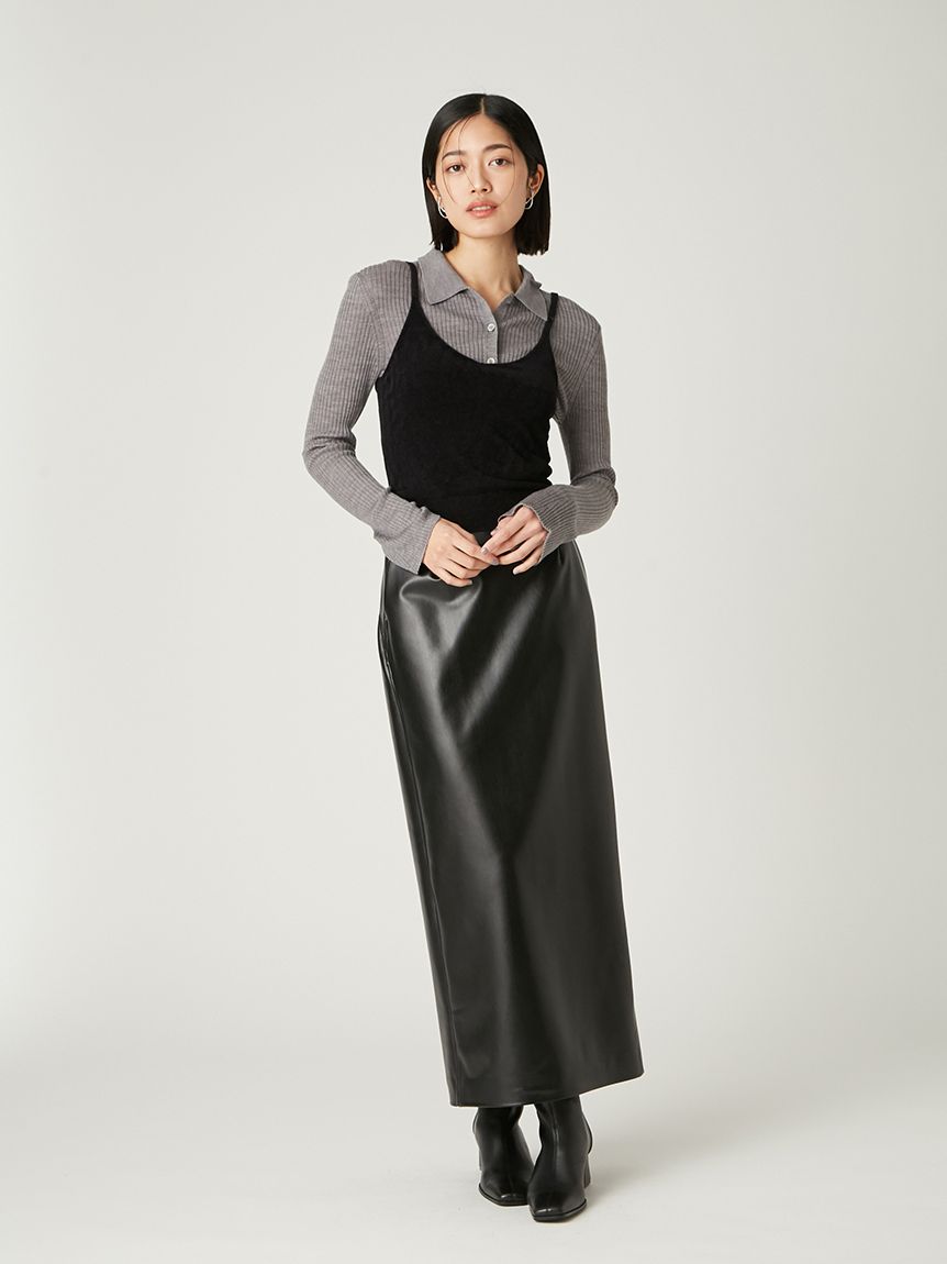 モールヤーン2wayニットキャミソール(インナー・ランジェリー