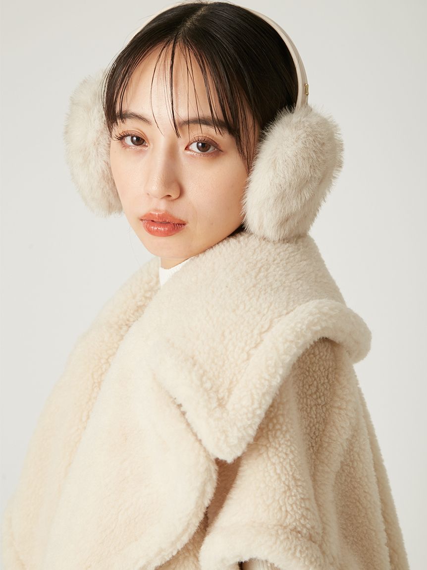 【大人気】SELF PORTRAIT ブークレファー カフジャケット 丸襟ファージャケット | ファッション通販サイト NUGU