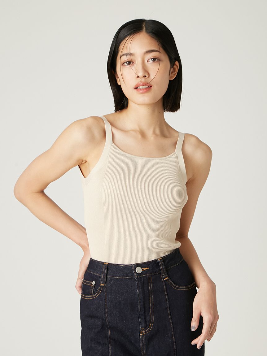 カップインアメスリリブニットタンク(インナー・ランジェリー