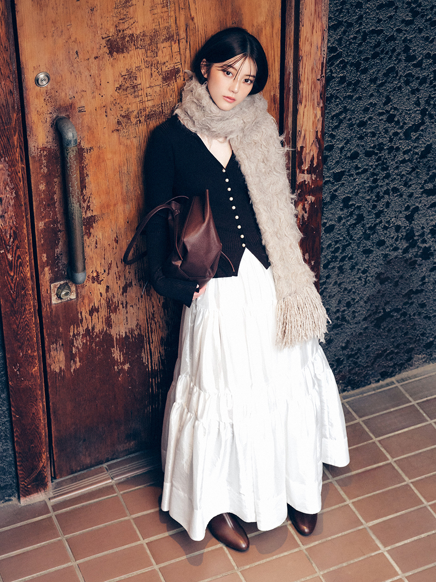 ブラッシュシャギーニットマフラー(ストール・マフラー