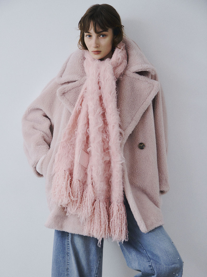 ブラッシュシャギーニットマフラー(ストール・マフラー)｜ファッション