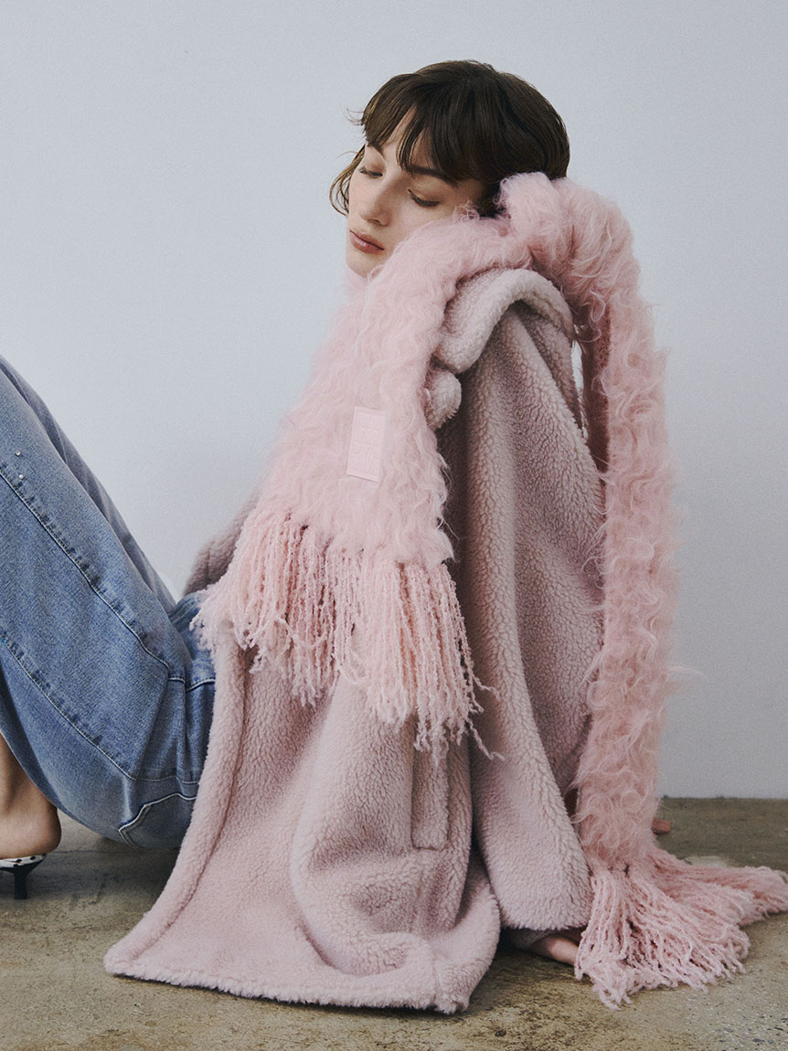 ブラッシュシャギーニットマフラー(ストール・マフラー)｜ファッション