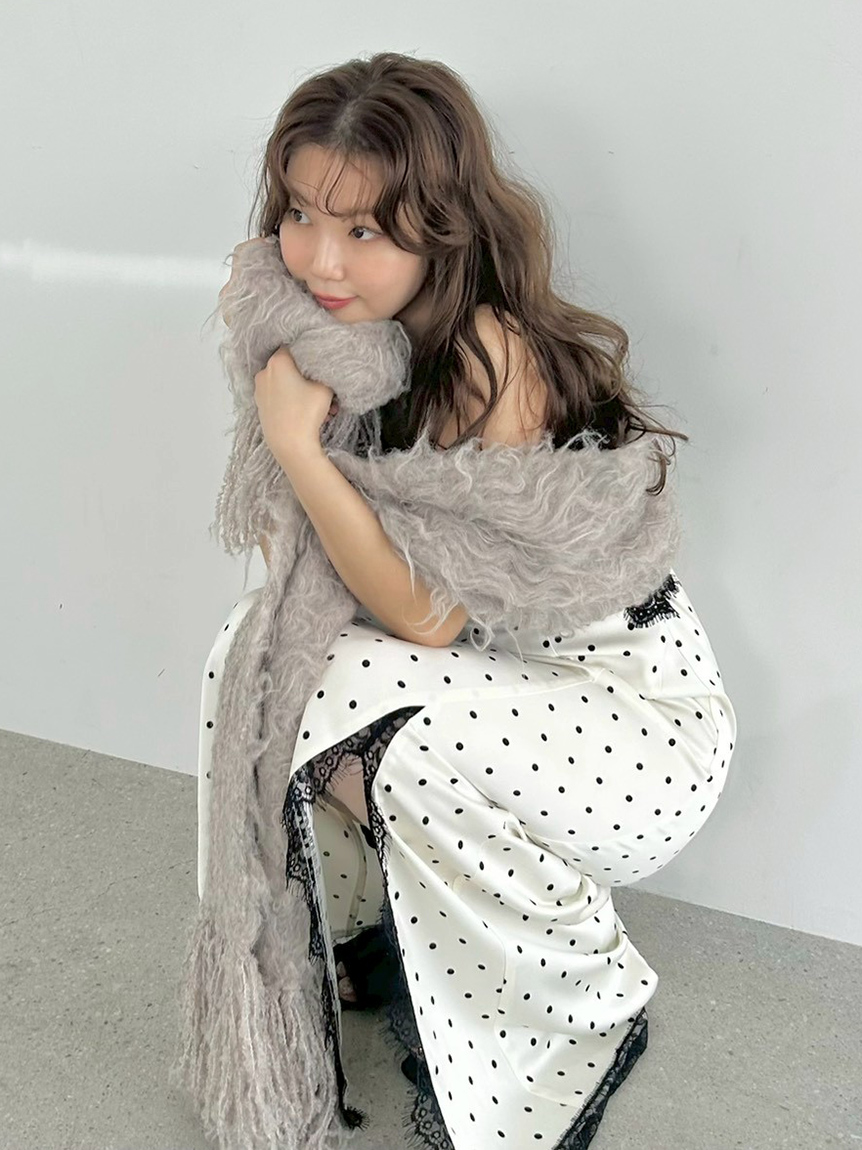 ブラッシュシャギーニットマフラー(ストール・マフラー)｜ファッション