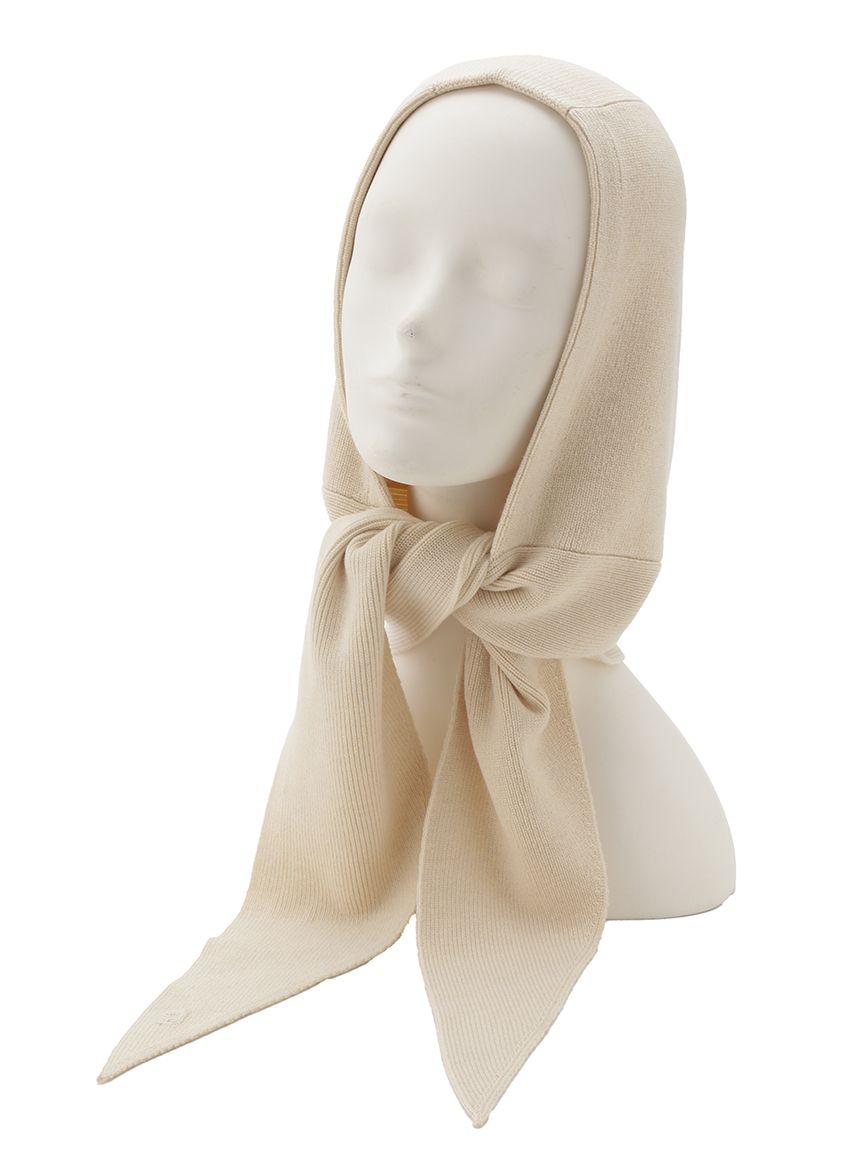 ウォッシャブルカシミヤシルクフードマフラー／ウォッシャブル