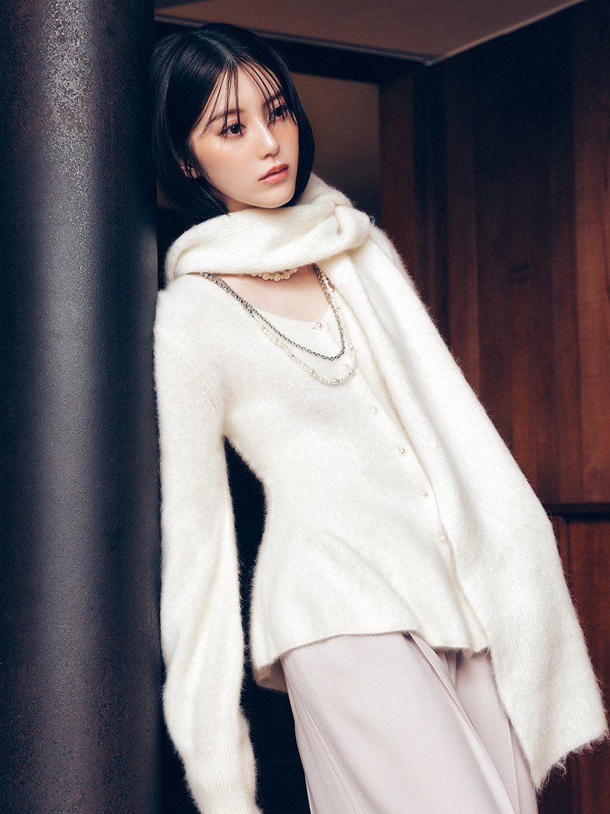 @lpaca アルパカシャギーフードマフラー(ストール・マフラー)｜ファッション