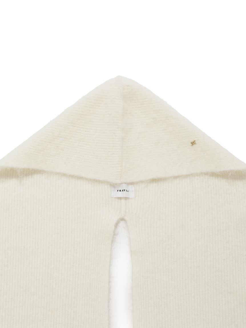 アルパカシャギーフードマフラー(ストール・マフラー