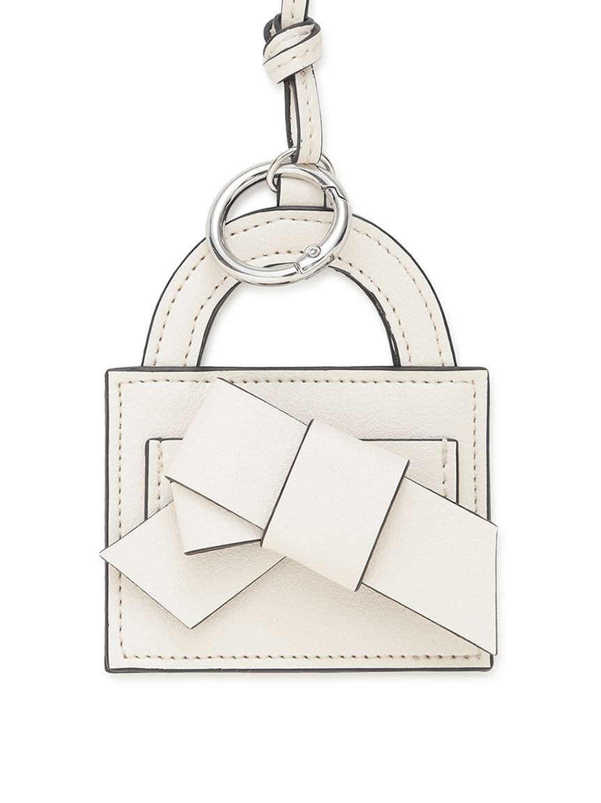 ルエル】リボンミラーチャーム(キーケース・キーホルダー