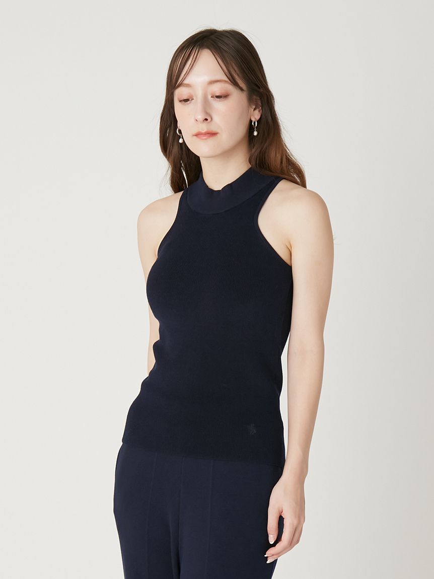 シルクブレンドカップインホルターニット／ウォッシャブル(ニット