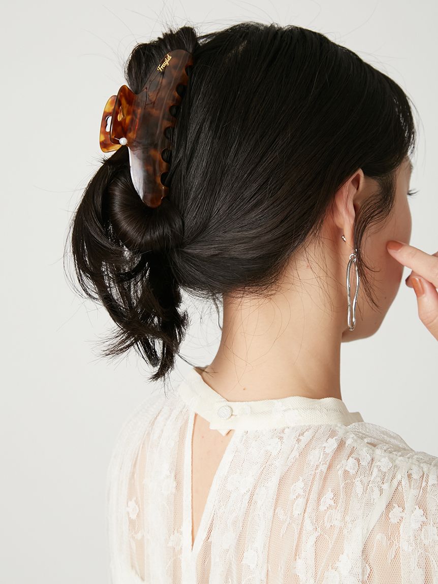 アセテートカットアウトハートヘアクリップ(その他)｜ファッション雑貨