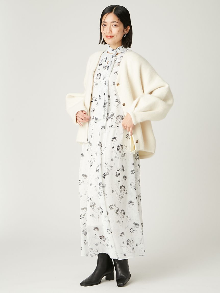 小物 K UN ダブルフェイスラクーンカーディガン(カーディガン)｜トップス