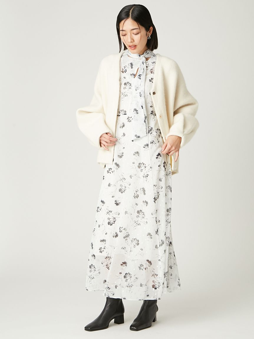 FRAY I.D / ダブルフェイスラクーンカーディガン　アウター FRAY I.D / フレイアイディー ダブルフェイスラクーンカーディガン 23