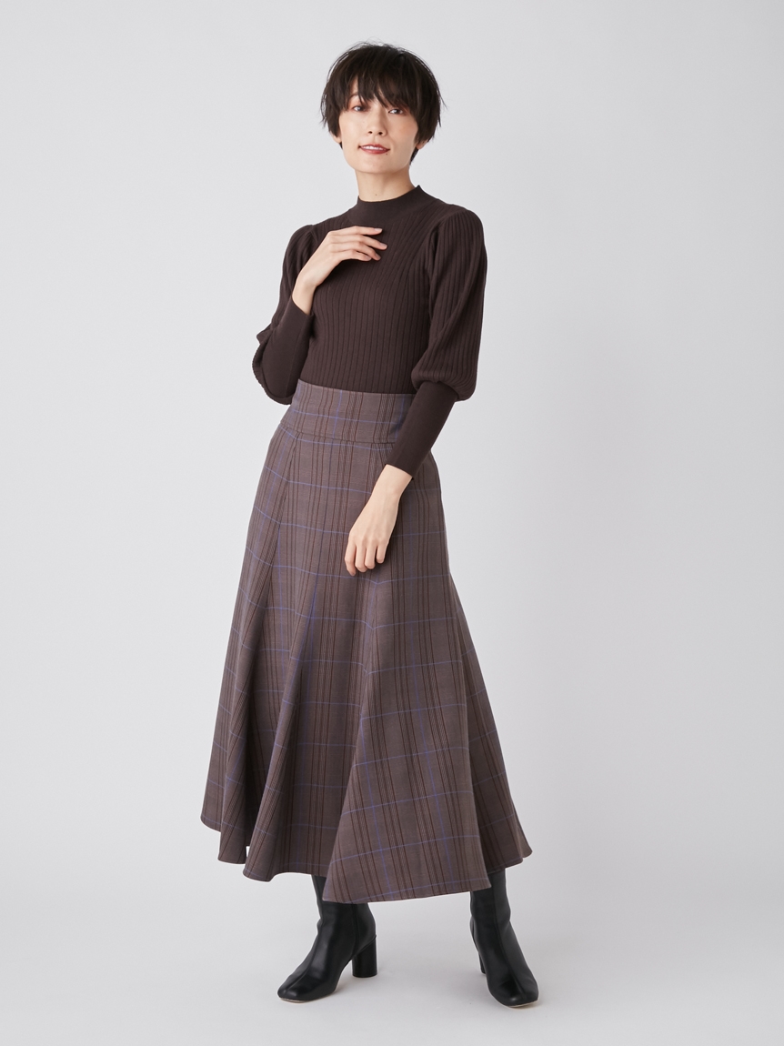 リブニットコンビチェックワンピース マキシ ロングワンピース ワンピース Fray I D フレイ アイディー の通販サイト 公式