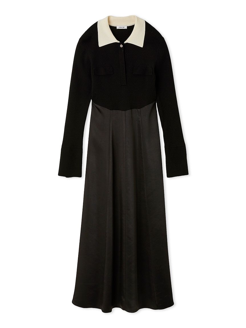 FRAY I.D ポロカラーニットワンピース FRAY I.D（フレイアイディー）の「ポロカラーニットワンピース