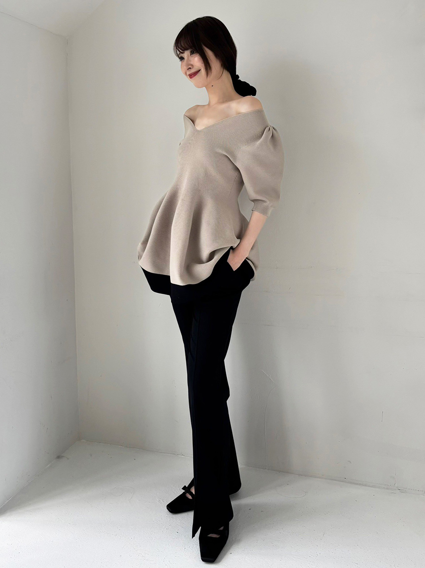 【連休限定価格】girlish ヴィンテージへプラムリメイクニット 連休限定価格】girlish ヴィンテージへプラムリメイクニット