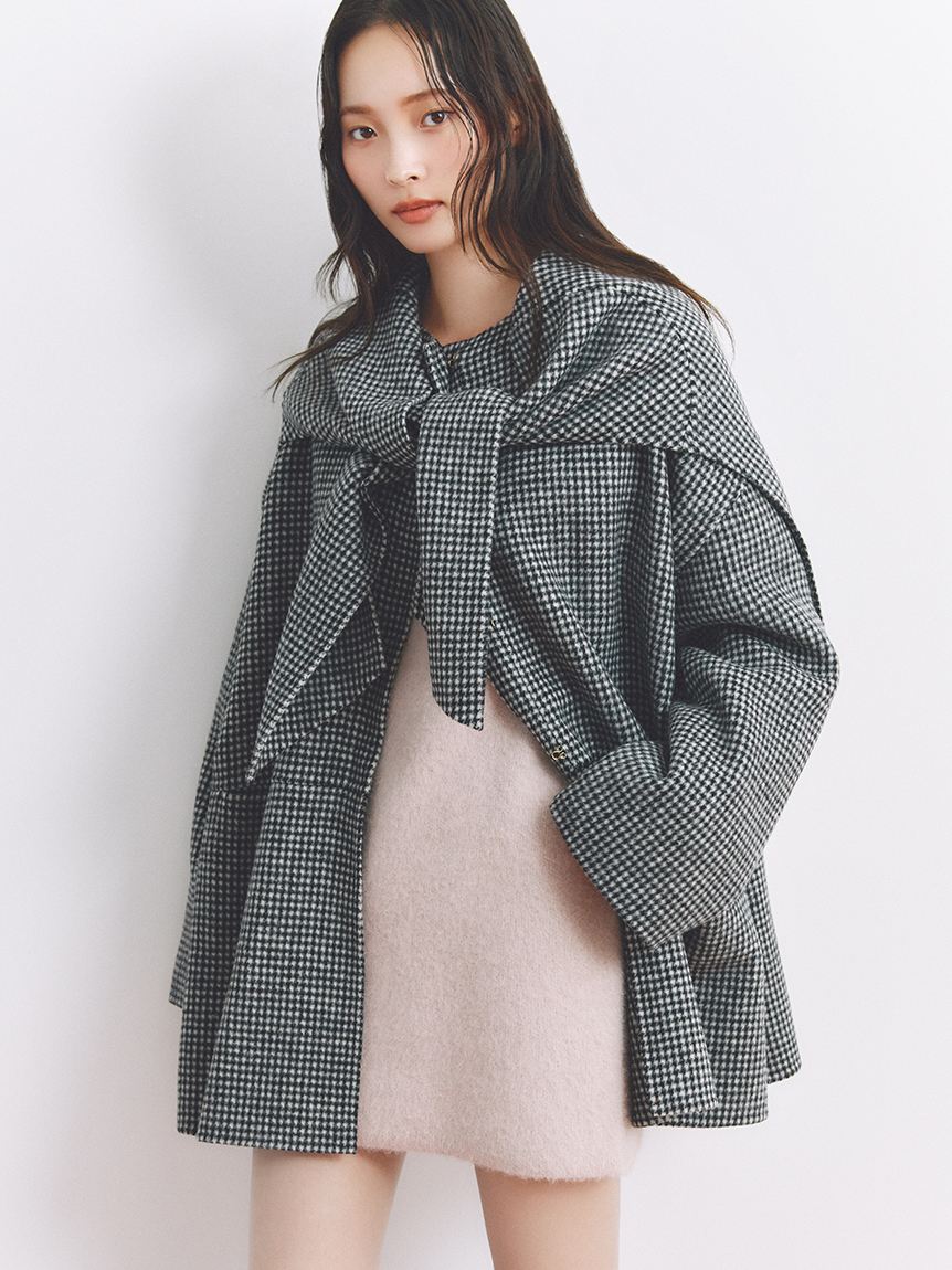 フォックスウールミニニットワンピース(ニットワンピース)｜ワンピース