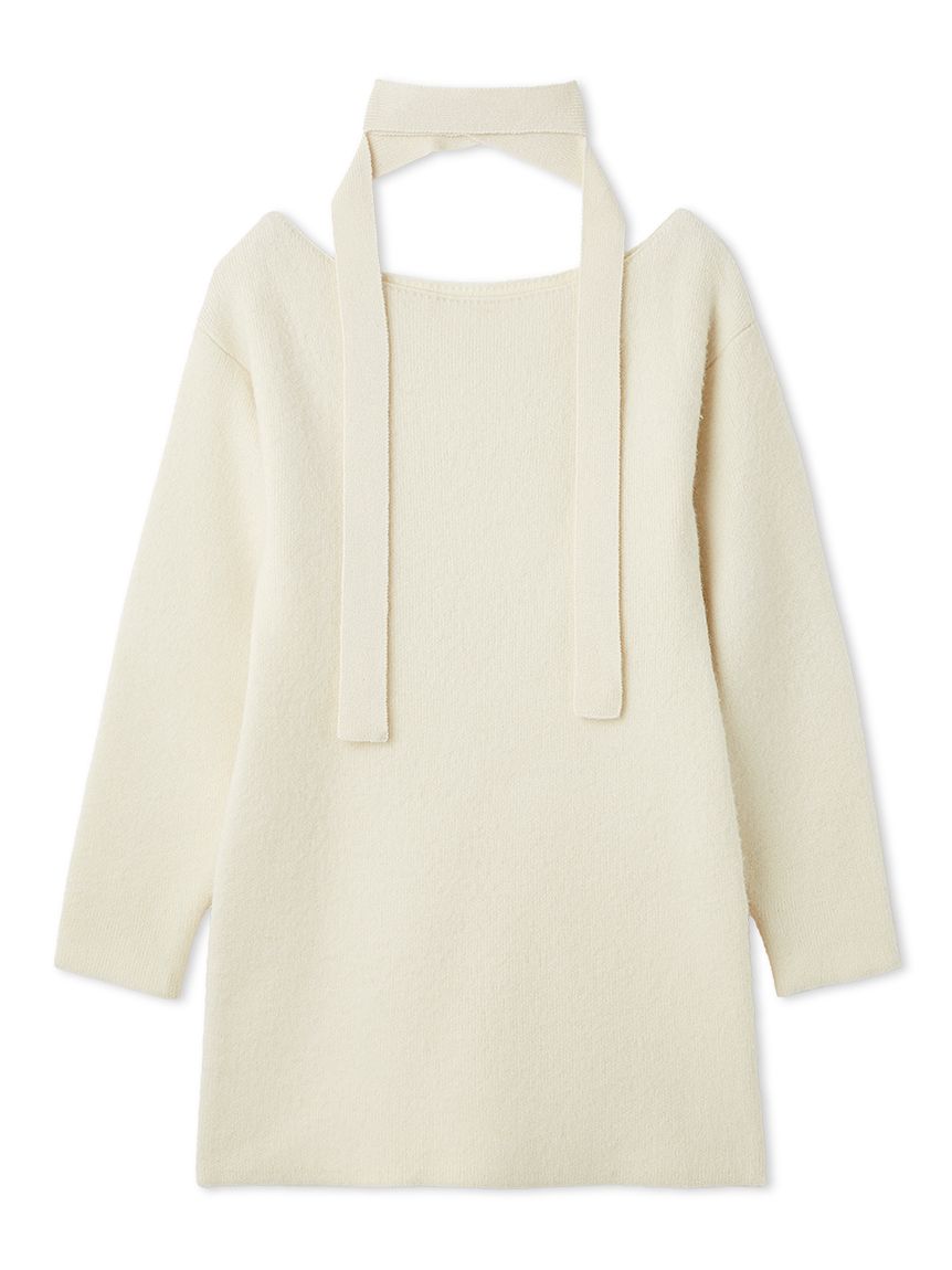 フォックスウールミニニットワンピース(ニットワンピース)｜ワンピース