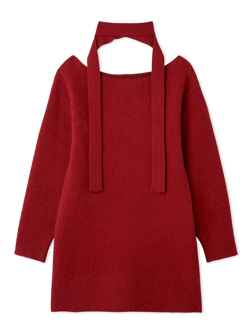 フォックスウールミニニットワンピース(ニットワンピース)｜ワンピース