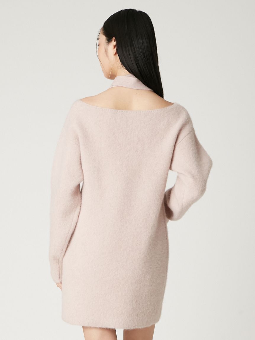 フォックスウールミニニットワンピース(ニットワンピース)｜ワンピース