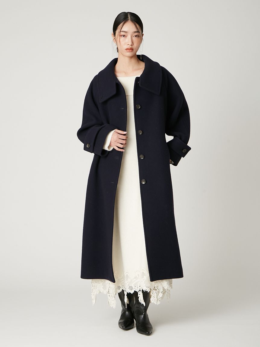 フォックスウールレースヘムワンピース(ニットワンピース)｜ワンピース