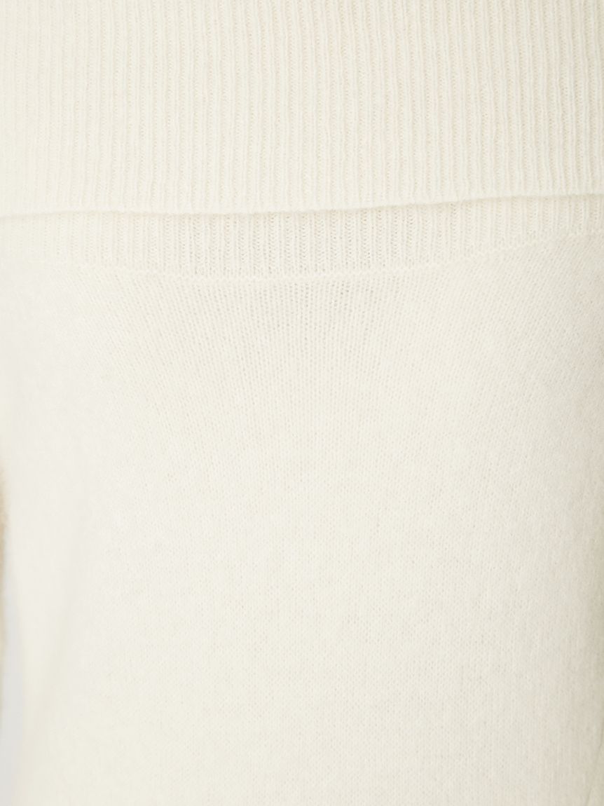 フォックスウールレースヘムワンピース(ニットワンピース)｜ワンピース