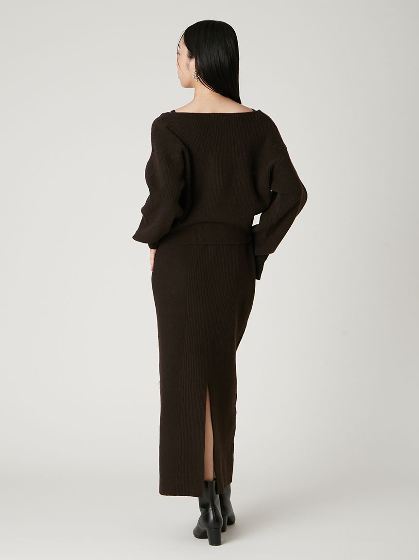 2wayアンサンブルニットワンピース(マキシ・ロングワンピース