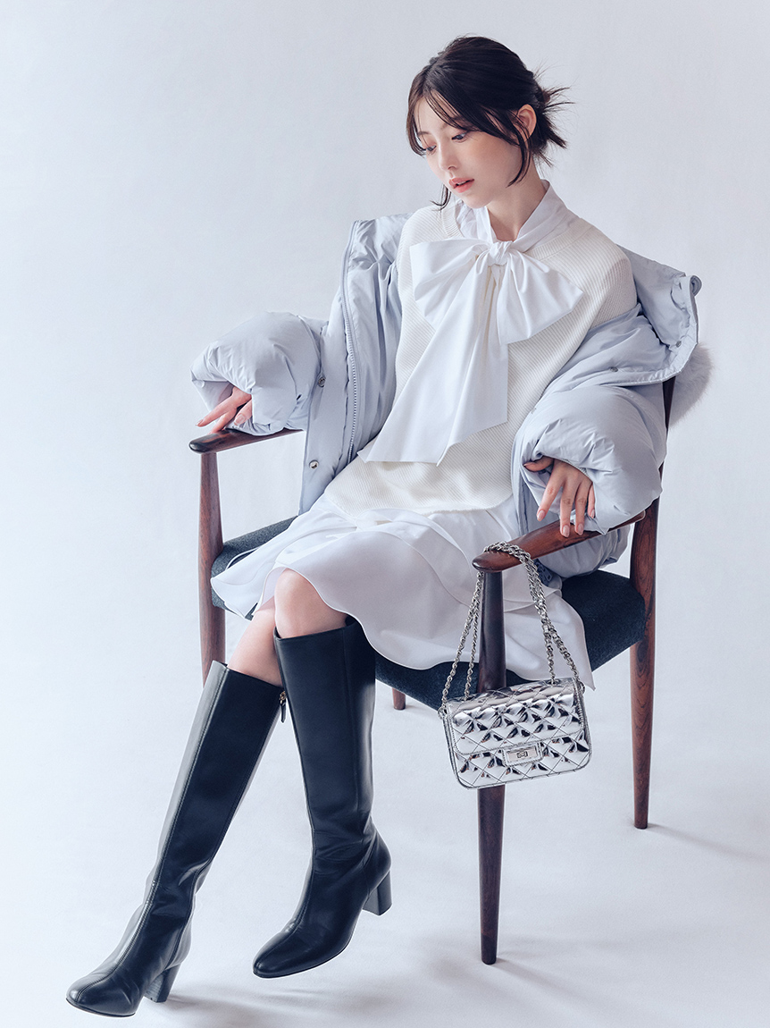 リボンタイコンビニットチュニック(ニット)｜トップス｜FRAY I.D