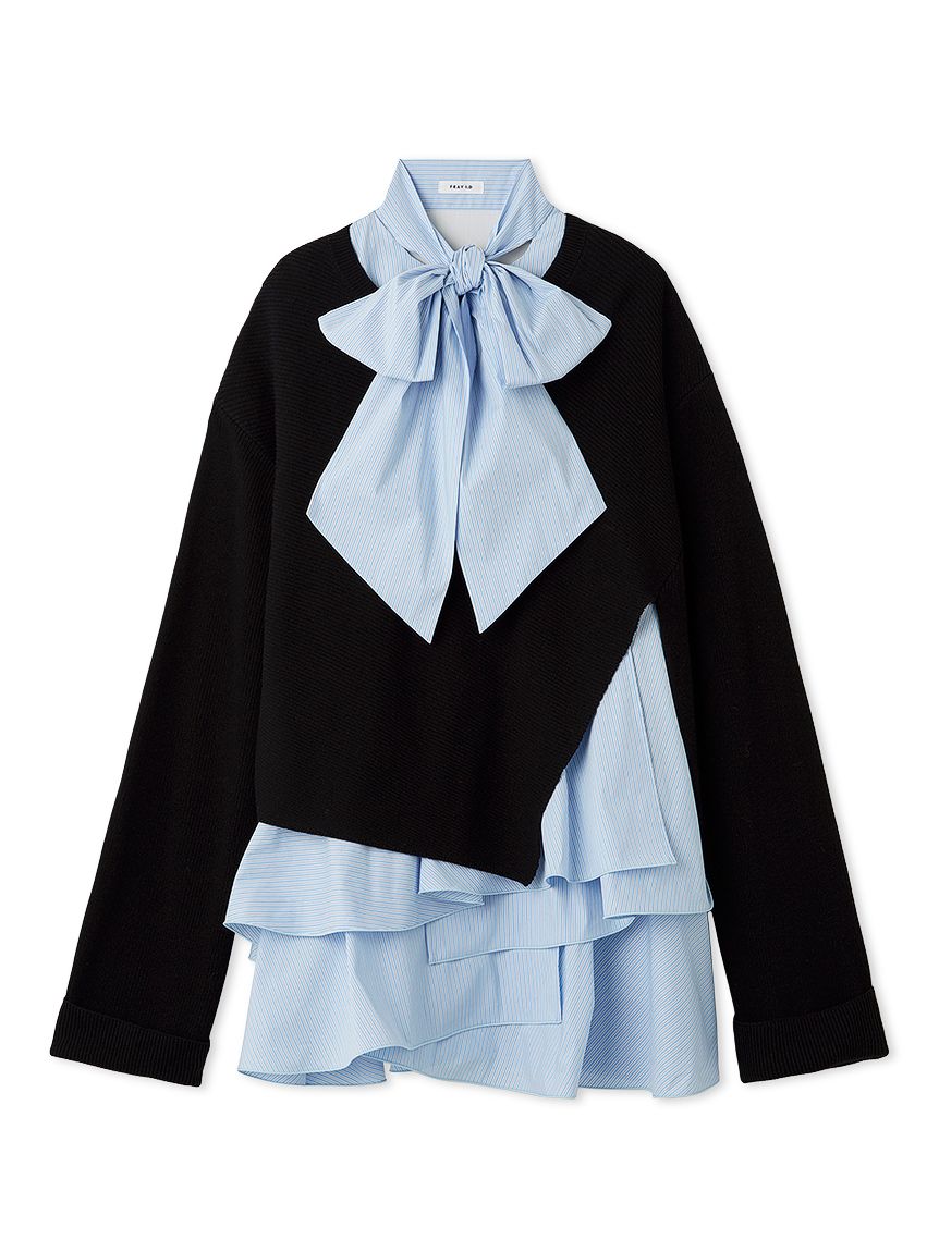 リボンタイコンビニットチュニック(ニット)｜トップス｜FRAY I.D