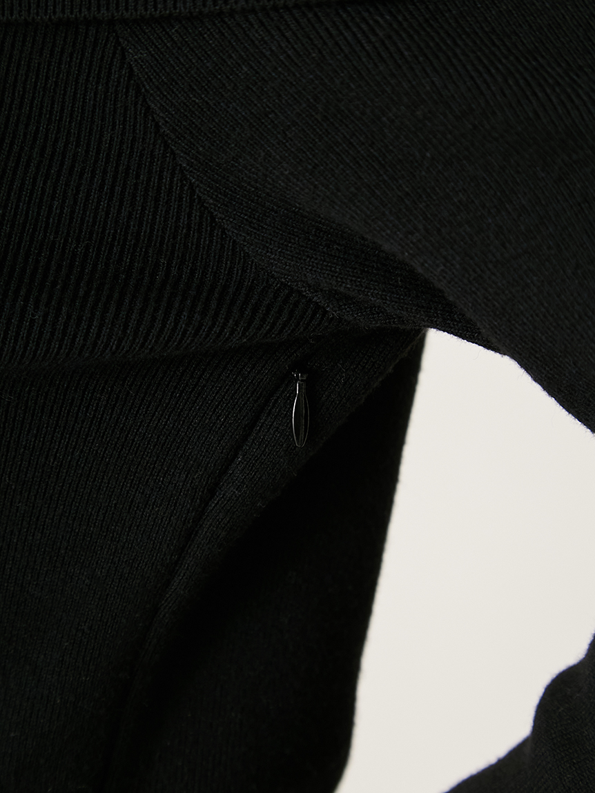 WEB限定】レースニットドッキングワンピース(ニットワンピース