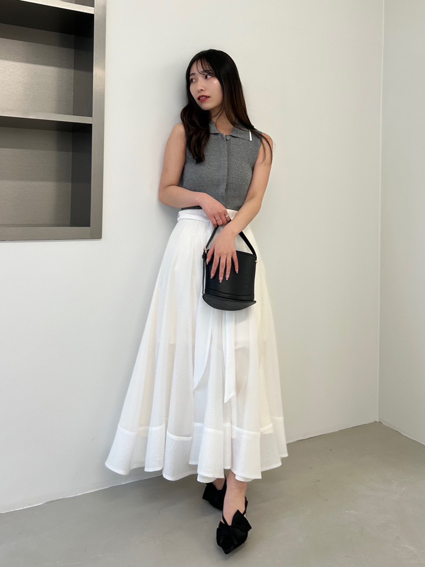 00サイズあり】ポロニットドッキングワンピース(マキシ・ロング